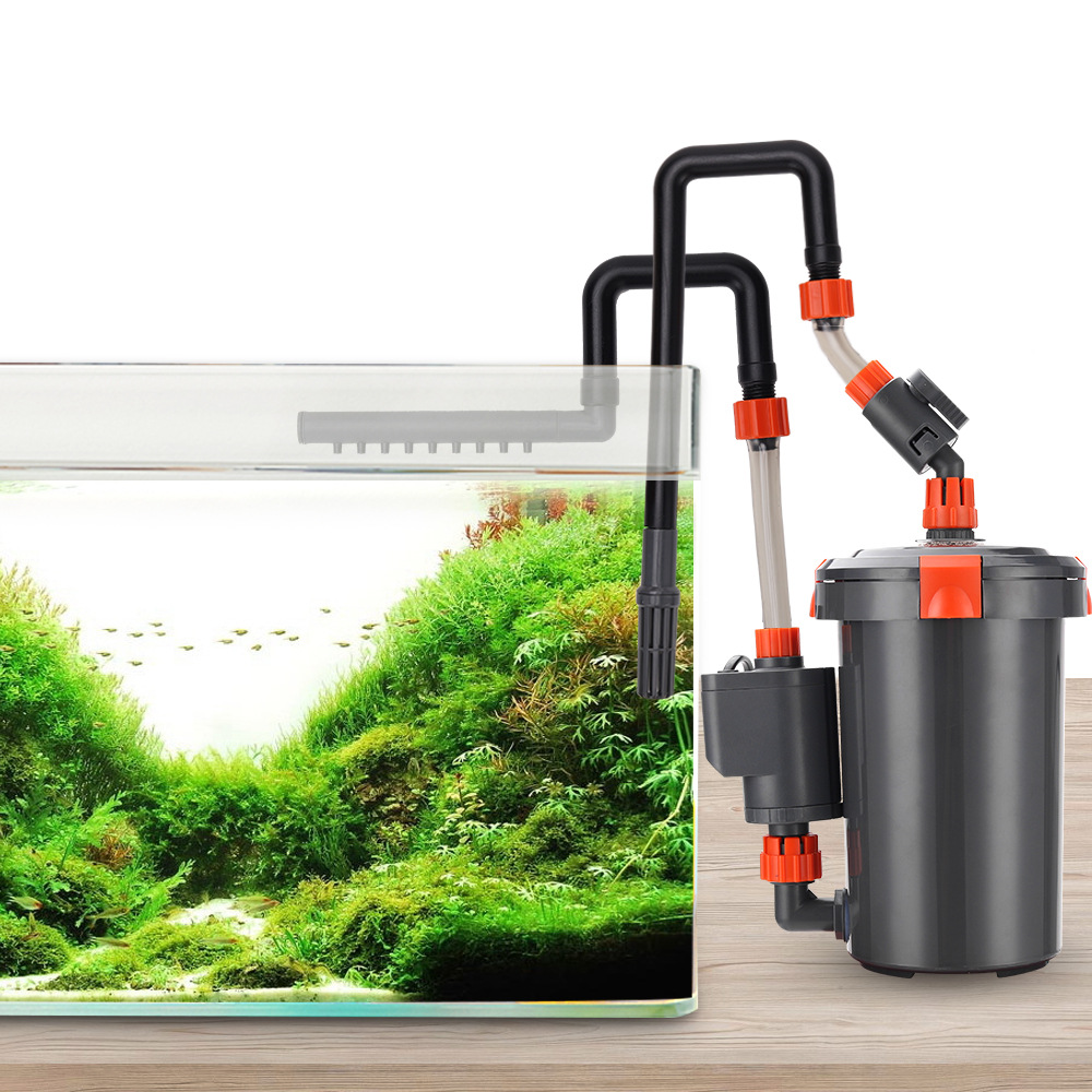 Marine Aquarium Overflow Box - 水族館フィルター超静音外部水族館ウォーターポンプフィルターバレル水槽フィルターアクアリオ 220-240V ヨーロッパプラグ