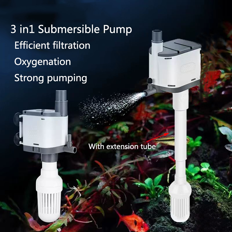 Marine Aquarium Overflow Box - 水族館用の水中ウォーターポンプ,220v-240v,3in 1, 3w,6w