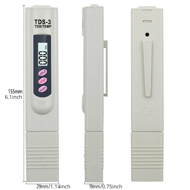 1/3 個ポータブル LCD デジタル TDS 水質テスター - Aquarium Marine Filter のレビューと価格