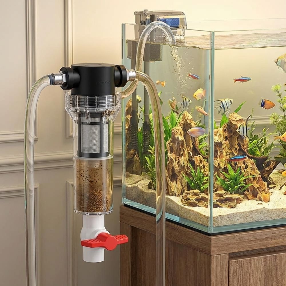 1/2 3/4 メスネジ水槽糞便分離器精密ろ過効率的な分離魚 - Marine Aquarium Overflow Box のレビューと価格