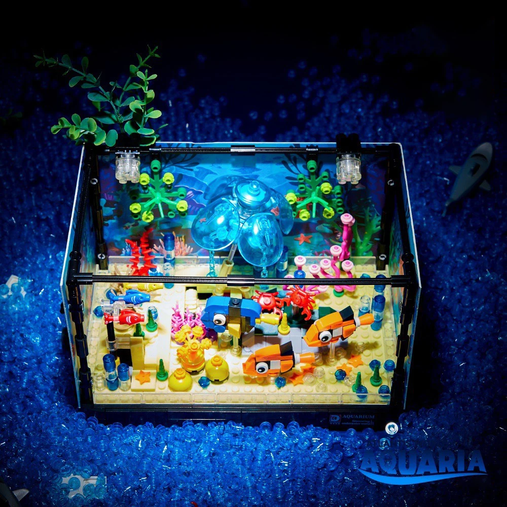 アイデアシリーズ アクアリウム 海洋動物 ビルディングブロッ - Aquarium Marine Fishes のレビューと価格