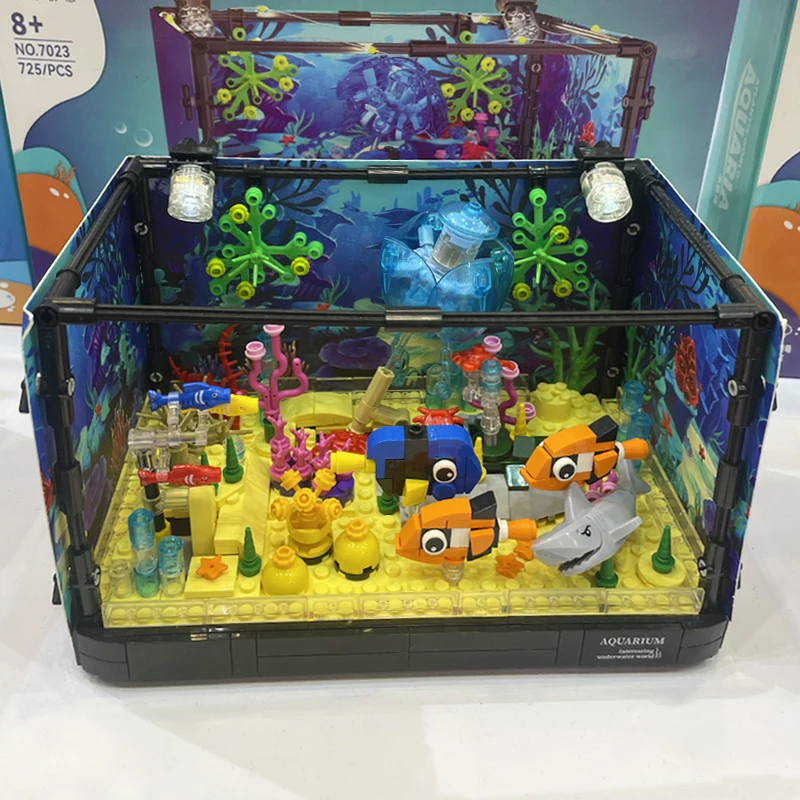 アイデアシリーズ アクアリウム 海洋動物 ビルディングブロッ - Aquarium Marine Fishes のレビューと価格