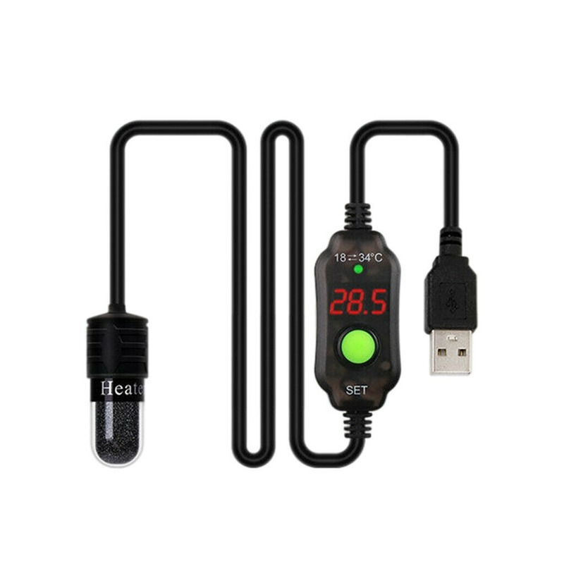 ミニ水族館の水槽ヒーター USB アダプタ加熱ロッド水中サー - Marine Aquarium Mini のレビューと価格