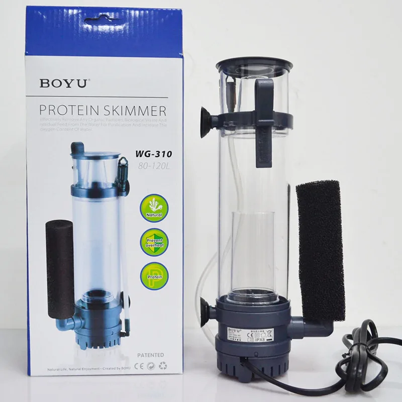 6W/8W BOYUプロテインスキマーフィルター吊り下げ式ポ - Aquarium Marine Fishes のレビューと価格