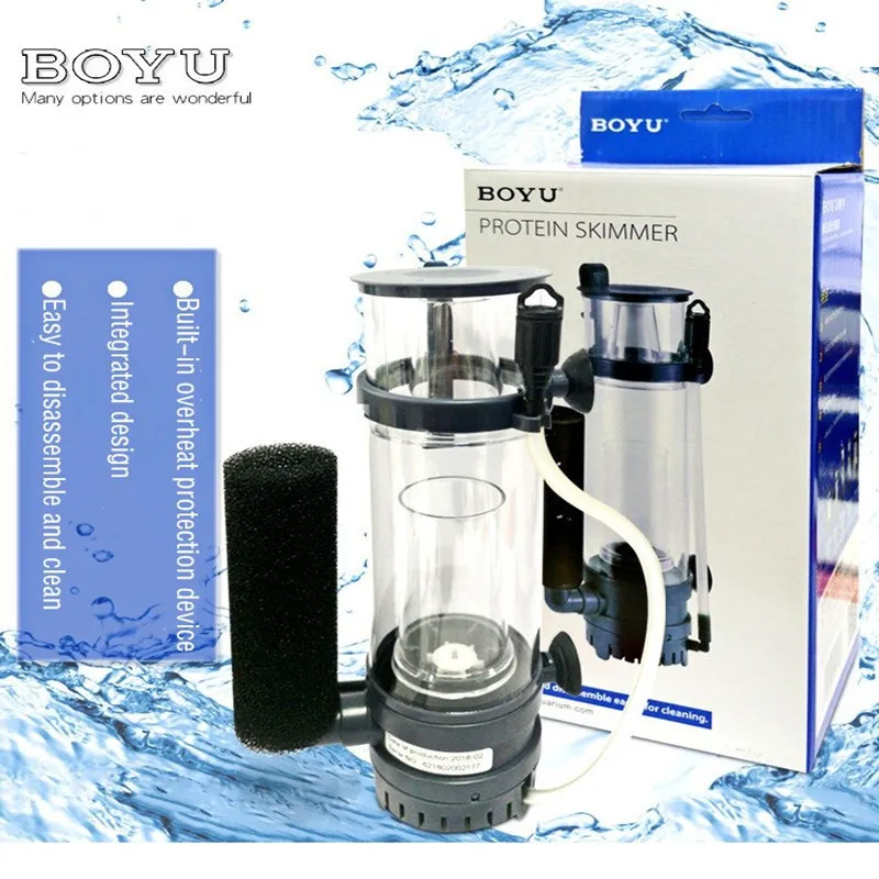 6W/8W BOYUプロテインスキマーフィルター吊り下げ式ポ - Aquarium Marine Fishes のレビューと価格