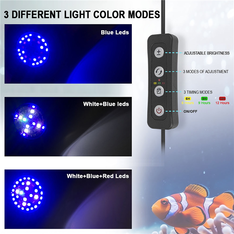 30 ワット水族館の水槽海水海水マリンサンゴ礁 LED と植 - Aquarium Marine Fishes のレビューと価格