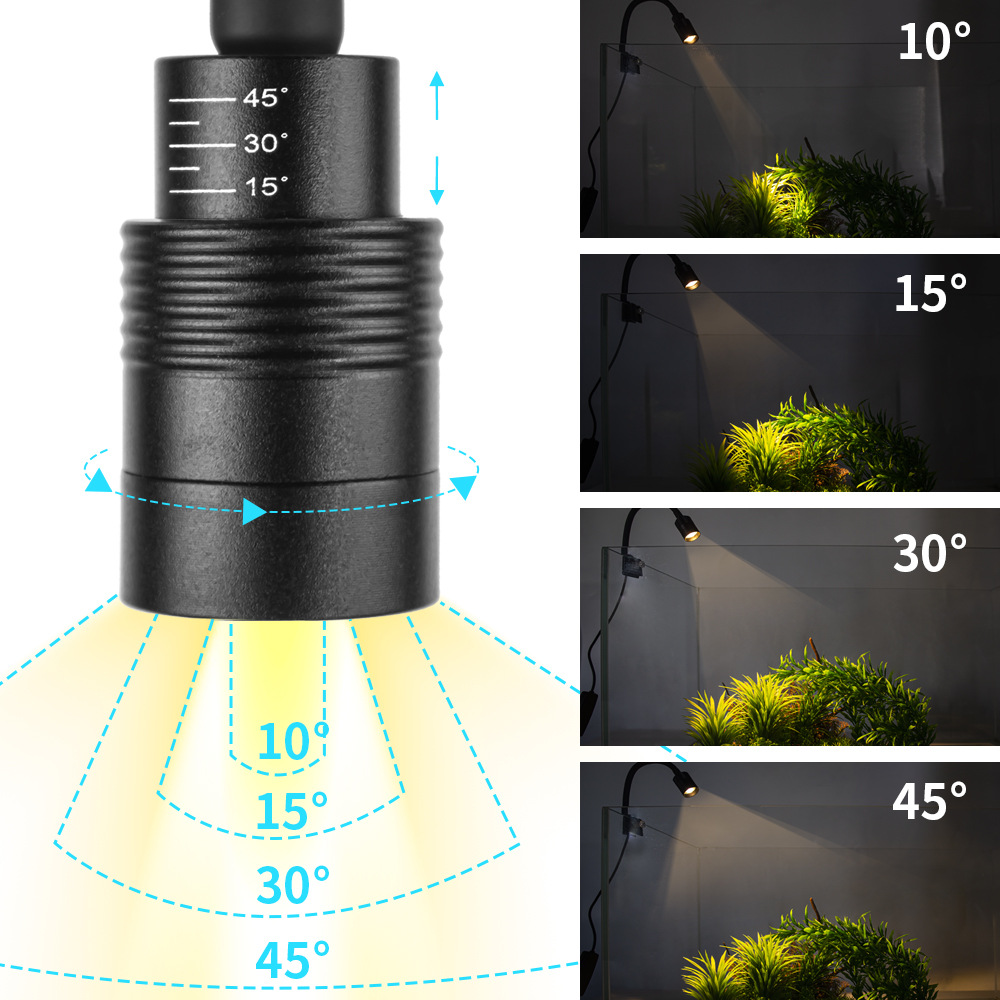 LED クリップオン水槽ライト ミニネイティブタンク用小型ス - Marine Aquarium Mini のレビューと価格