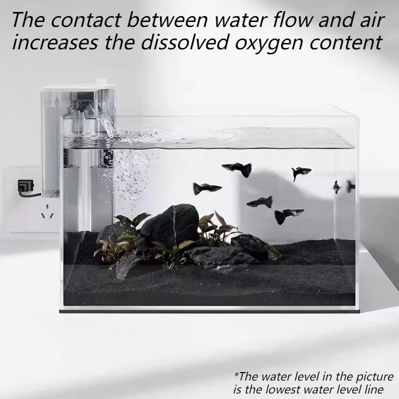 静音水槽フィルター吊り下げ式滝状オイルフィルム除去フィッシュ - Marine Aquarium Uv Filter のレビューと価格