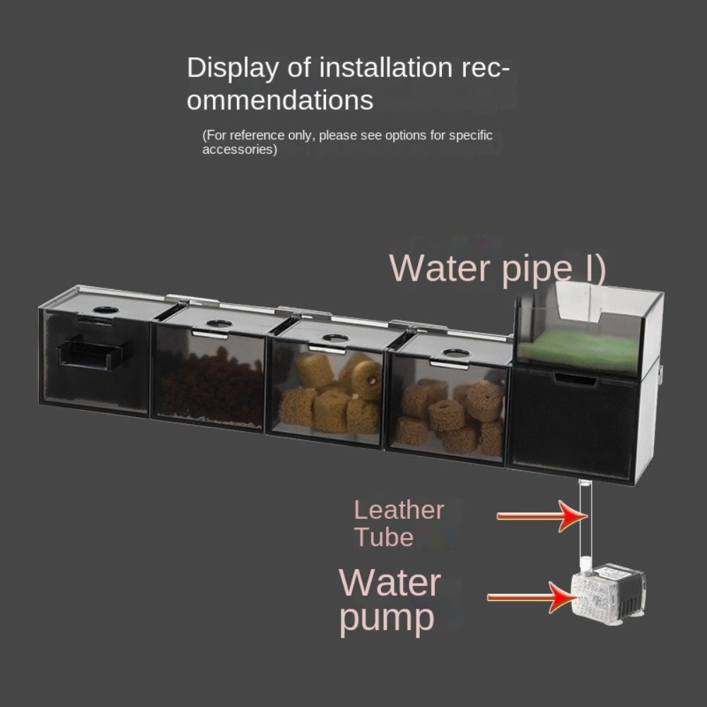 3in1 外部水槽フィルター 酸素供給プラスチック製水槽フィ - Marine Aquarium Overflow Box のレビューと価格