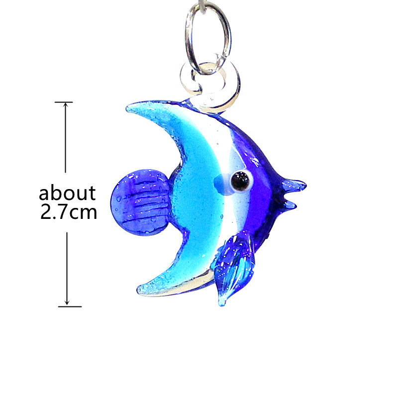 2ピース入りミニチュアの海洋动物の小像ペンダントかわいいガラ - Marine Aquarium Mini のレビューと価格