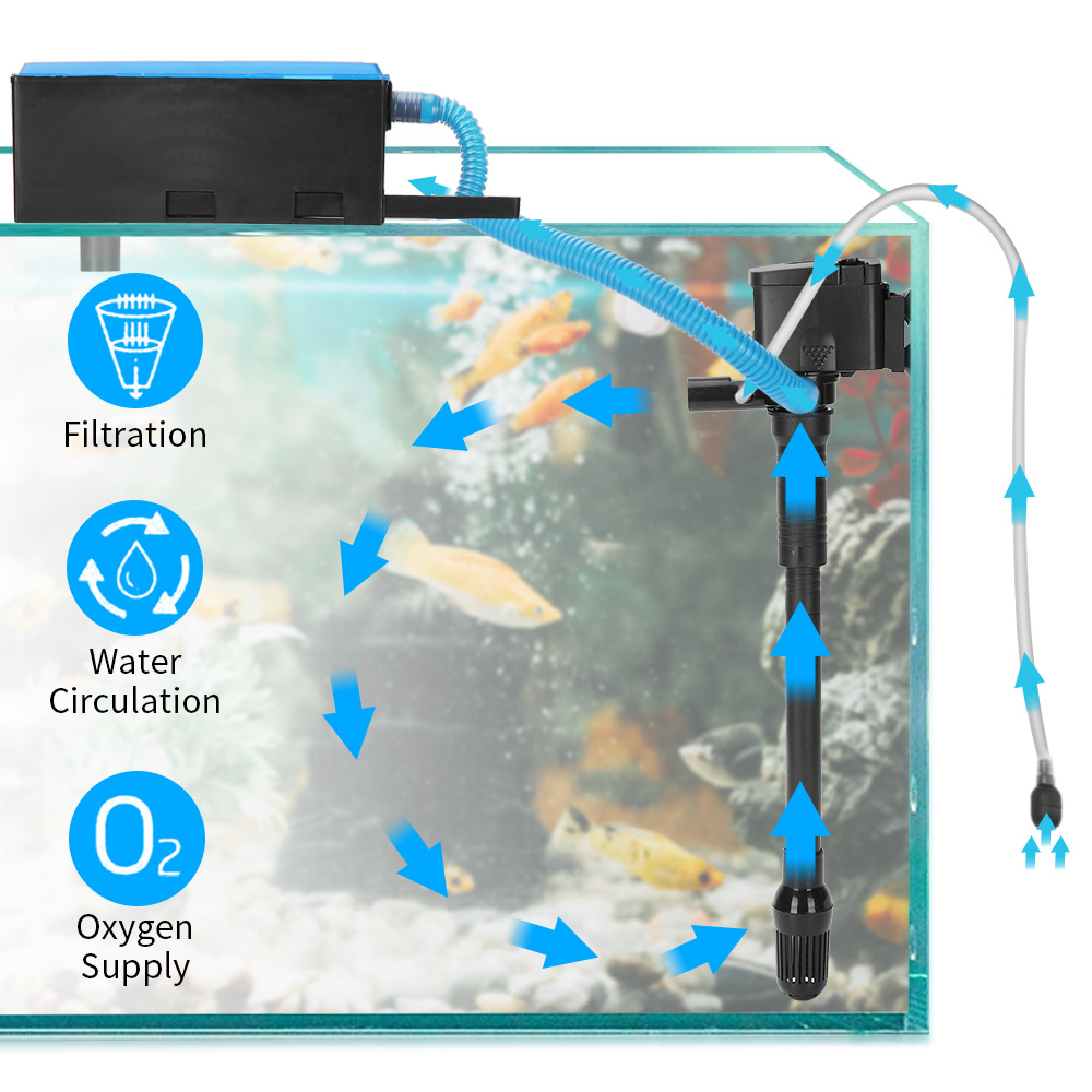 水族館用水中ポンプ,魚のタンク,フィルターベルト,下着用,3 - Marine Aquarium Overflow Box のレビューと価格