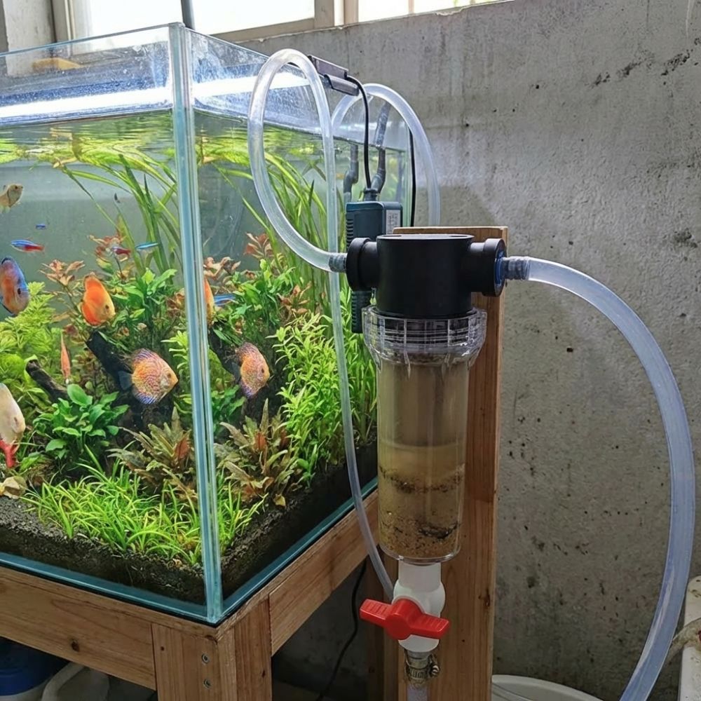 1/2 3/4 メスネジ式水槽糞便分離器ステンレス鋼フィルタ - Marine Aquarium Overflow Box のレビューと価格