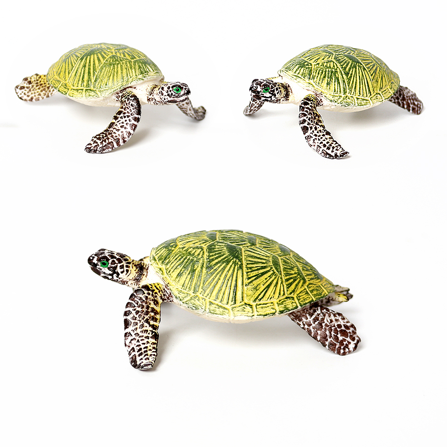 リアルなミニチュア潜水艦海タートルモデル、海の動物亀の置物、 - Marine Aquarium Mini のレビューと価格